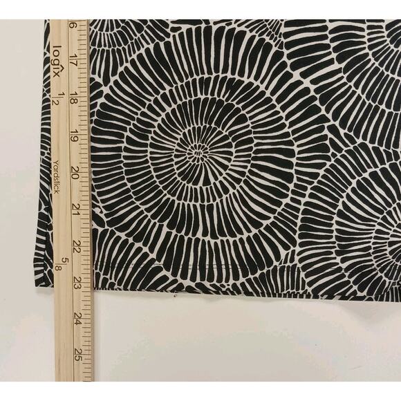 Robert Louis Pants Women's L Black & White Wide Leg Pull On Stretch Silky FLAW - Picture 7 of 11